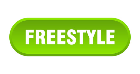 freestyle button. freestyle rounded green sign. freestyle