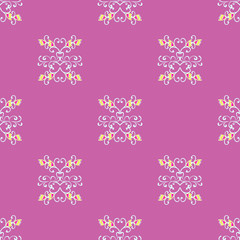 decorative vintage elements seamless vector pattern for your design