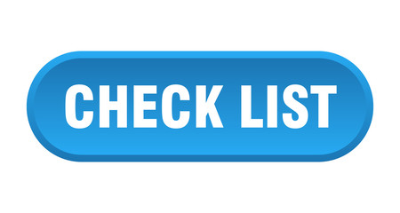 check list button. check list rounded blue sign. check list