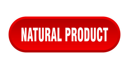 natural product button. natural product rounded red sign. natural product