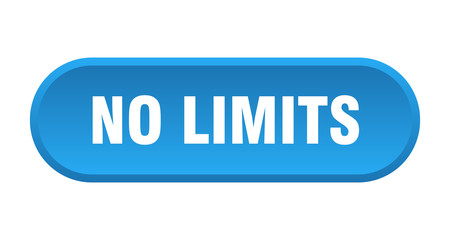 no limits button. no limits rounded blue sign. no limits