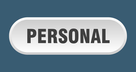 personal button. personal rounded white sign. personal