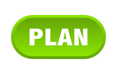 plan button. plan rounded green sign. plan