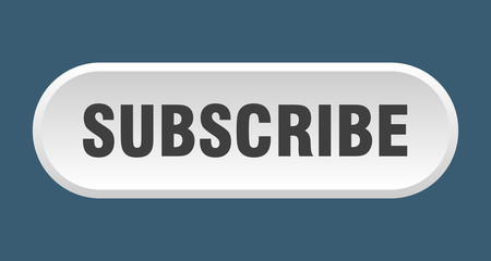 subscribe button. subscribe rounded white sign. subscribe