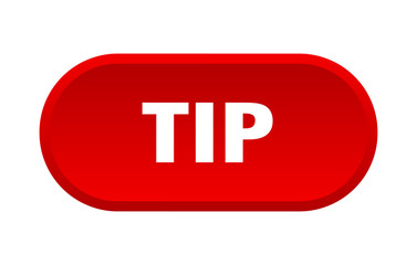 tip button. tip rounded red sign. tip