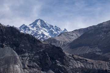 Fototapeta na wymiar Mountain range in Nubra Valley, Leh Ladakh, Northern India.