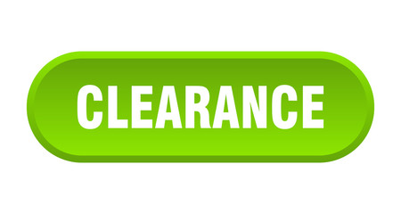 clearance button. clearance rounded green sign. clearance
