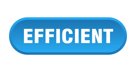efficient button. efficient rounded blue sign. efficient