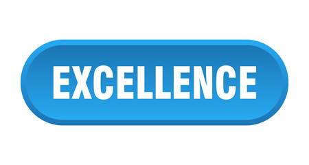 excellence button. excellence rounded blue sign. excellence