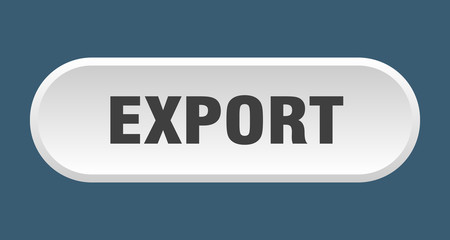 export button. export rounded white sign. export