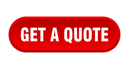get a quote button. get a quote rounded red sign. get a quote
