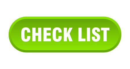 check list button. check list rounded green sign. check list