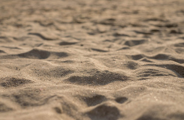 Sand on sea ocean beach texture  background.