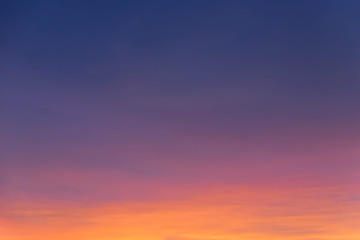 Fototapeta premium Dramatic golden sunset and sunrise over mountain morning twilight evening sky.