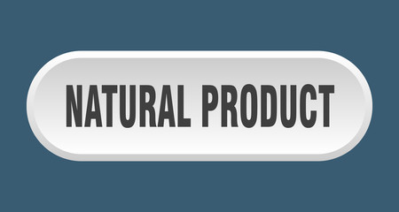 natural product button. natural product rounded white sign. natural product