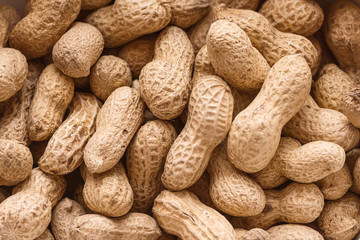 close up to peanuts seeds texture
