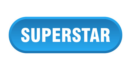 superstar button. superstar rounded blue sign. superstar