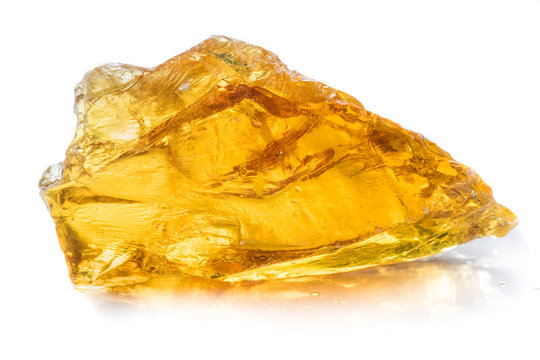 Yellow resin obtained from the rubber of the tree.