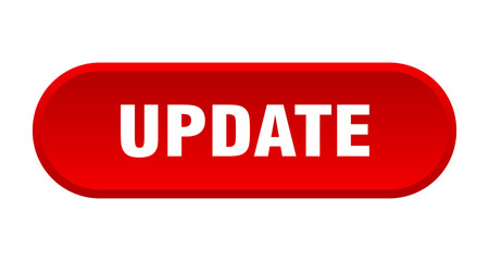 update button. update rounded red sign. update