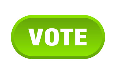 Fototapeta premium vote button. vote rounded green sign. vote