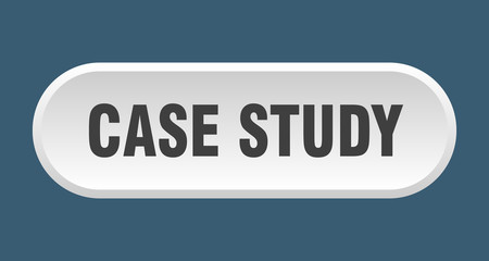 case study button. case study rounded white sign. case study