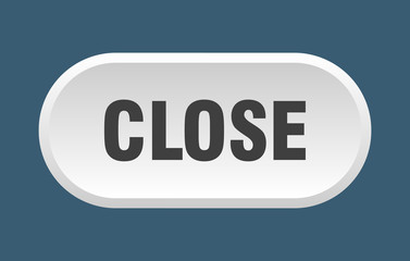 close button. close rounded white sign. close
