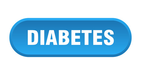 diabetes button. diabetes rounded blue sign. diabetes