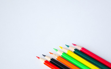 Pencil color on white background.