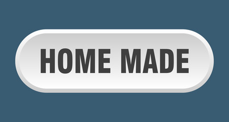 home made button. home made rounded white sign. home made