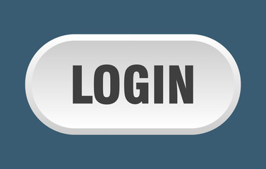 login button. login rounded white sign. login