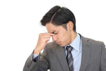 体調不良の男性