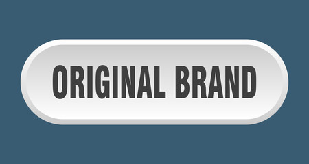 original brand button. original brand rounded white sign. original brand