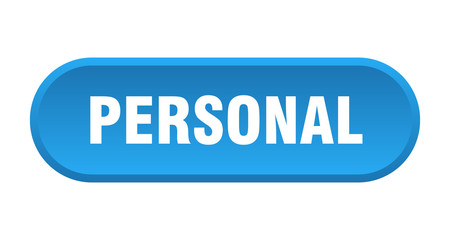 personal button. personal rounded blue sign. personal