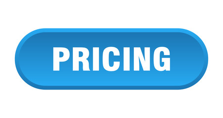 pricing button. pricing rounded blue sign. pricing