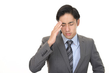 体調不良の男性