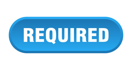 required button. required rounded blue sign. required