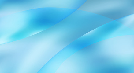 Wallpaper with turquoise blue smooth shapes. Vector background