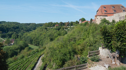 Fototapeta na wymiar Blick nach Rothenburg