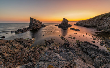 Sunrise over "Ship Rocks"