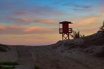 Sunset at Isla Canela (Huelva)