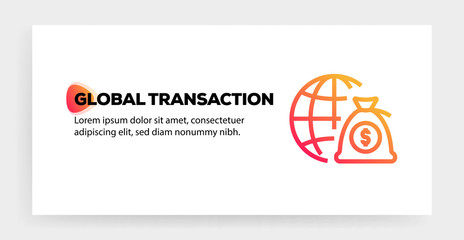 GLOBAL TRANSACTION ICON CONCEPT