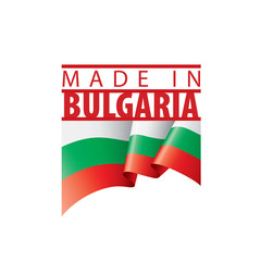 Bulgaria flag, vector illustration on a white background