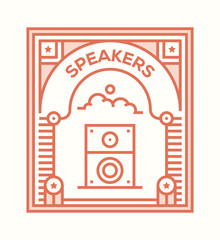 SPEAKERS ICON CONCEPT