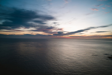 Sunrise sky over the atlantic ocean