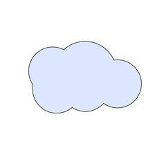 Cloud icon vector, eps10