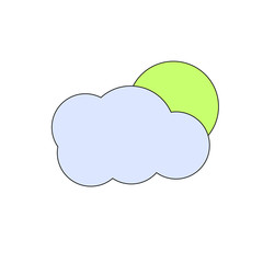 Cloud with sun