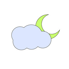 Cloud with moon