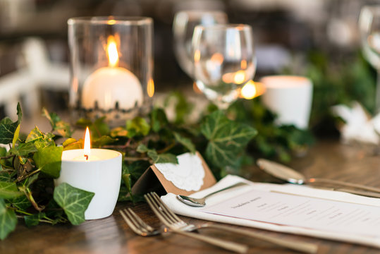 wedding table setting