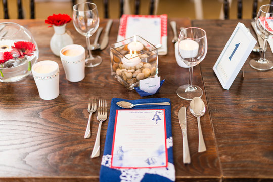 wedding table setting
