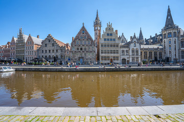 Fototapeta premium View of Ghent old town in Belgium